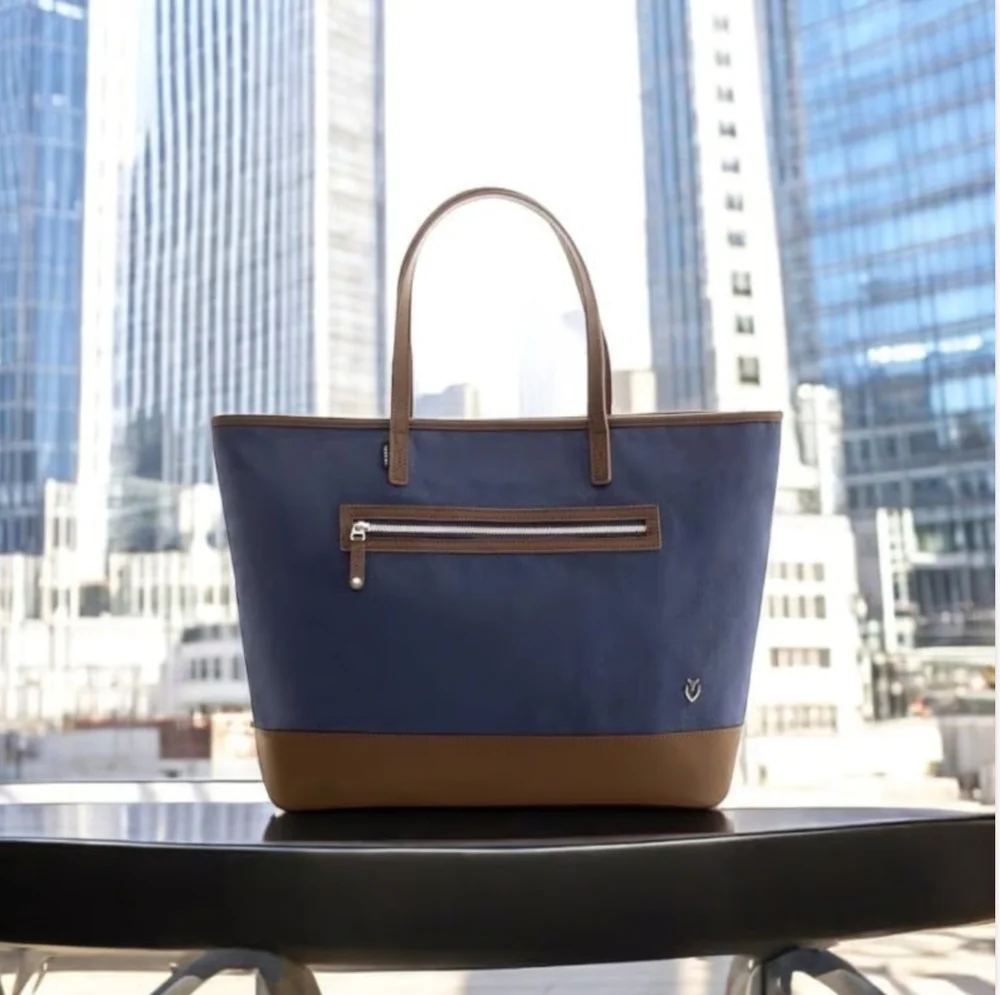 Vessel brown blue