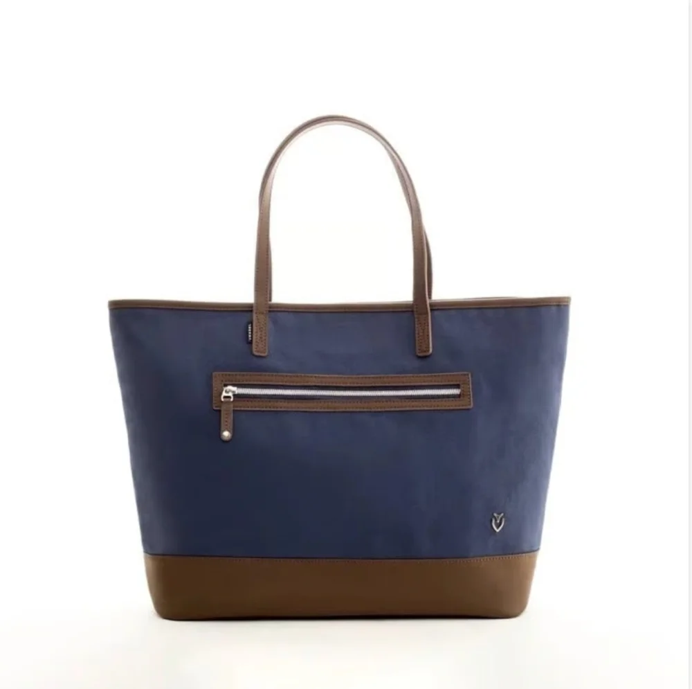 Vessel brown blue