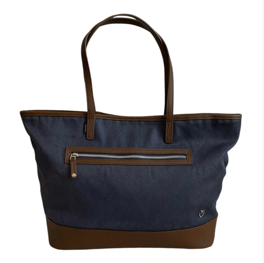 Vessel brown blue