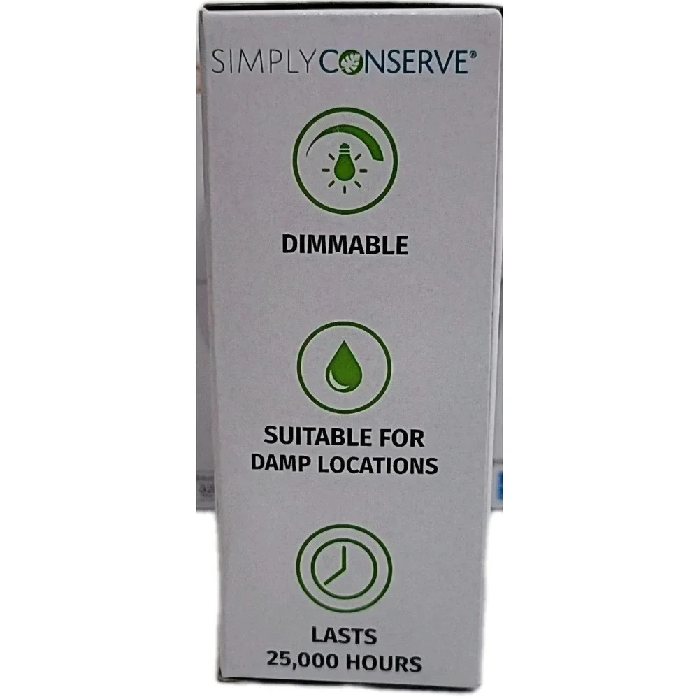 SIMPLY CONSERVE LED Light Bulb‎ Dimmable 40W Warm White L05LCDL2700K 1 Bulb
