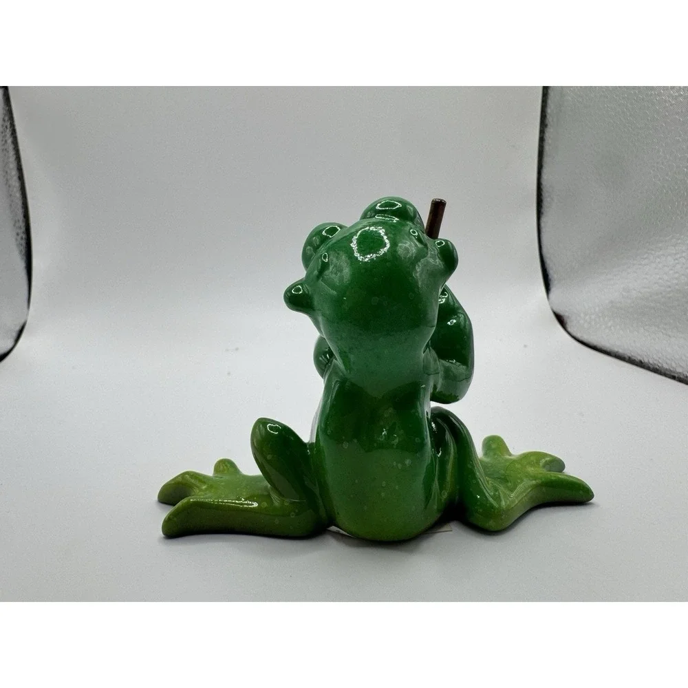 KITTY'S CRITTERS On The Green FROG CERAMIC WITH‎ BOX 2007 Golfers Gift