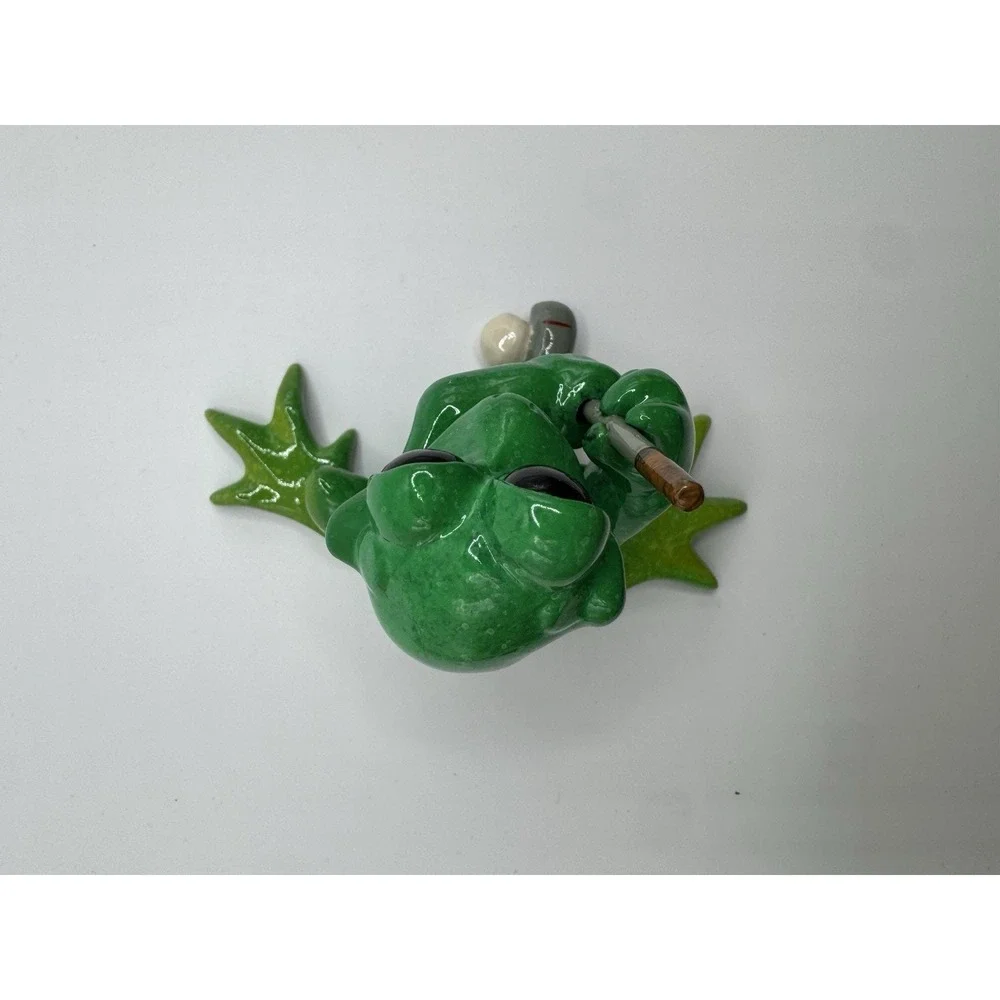 KITTY'S CRITTERS On The Green FROG CERAMIC WITH‎ BOX 2007 Golfers Gift