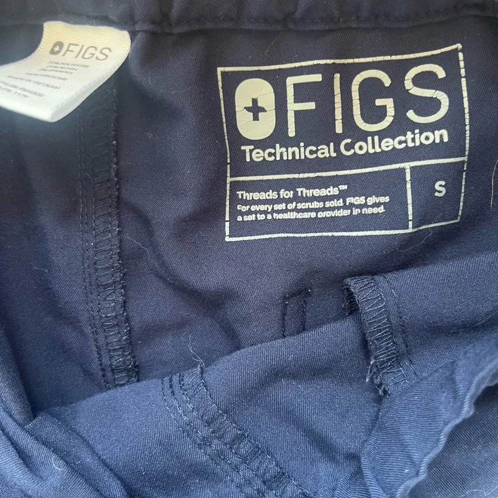 Figs Pisco Basic Navy Scrub Pants S