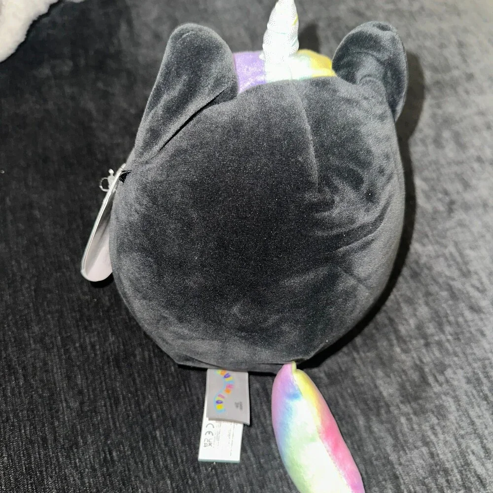 Squishmallows Caylee Black Cat Unicorn Plush Soft Toy
