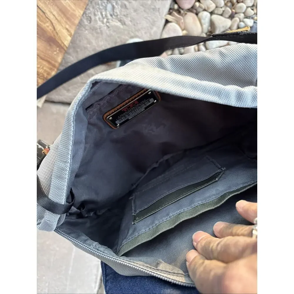 Tumi black quilted