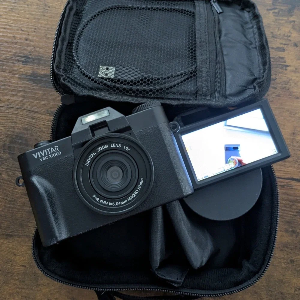 Vivitar 4K Wifi Digital‎ Camera Kit with Bag, Wide Angle Lens, and Macro Lens