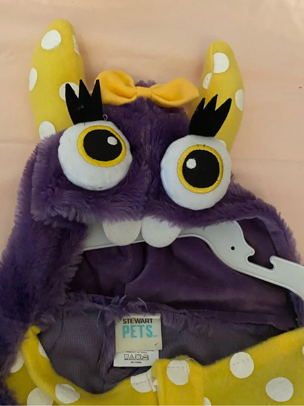 Martha Stewart Blue and Purple Plush Monster Dog Costume Set of 2 - NWOT - Large