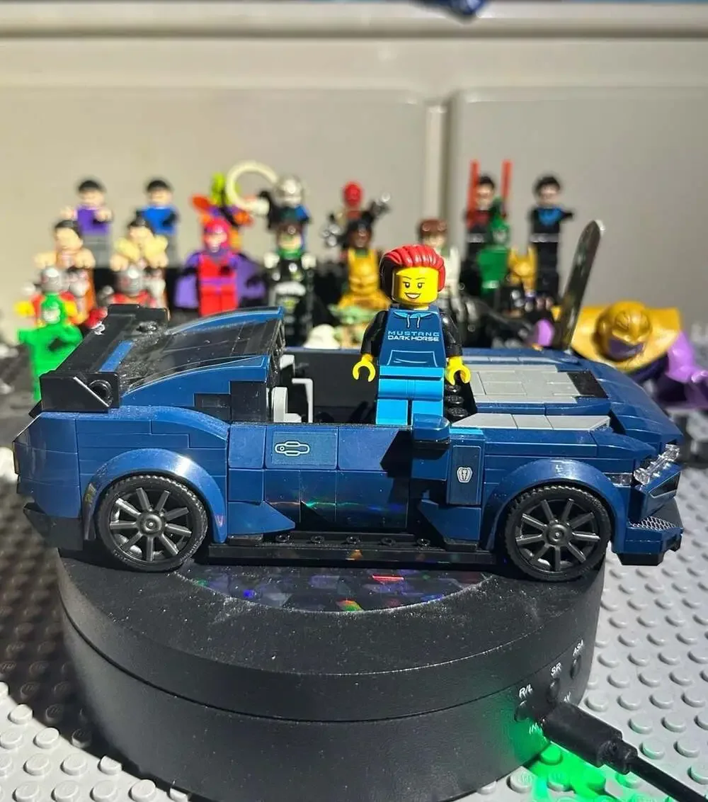 LEGO Speed Champions Ford Mustang Dark Horse Sports Car Building Toy Set
