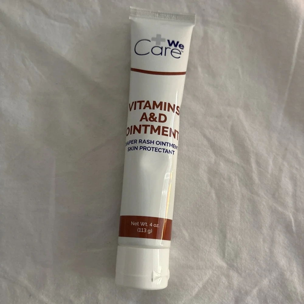 We Care Vitamins A&D Ointment Diaper Rash Skin Protectant 4 oz 1155