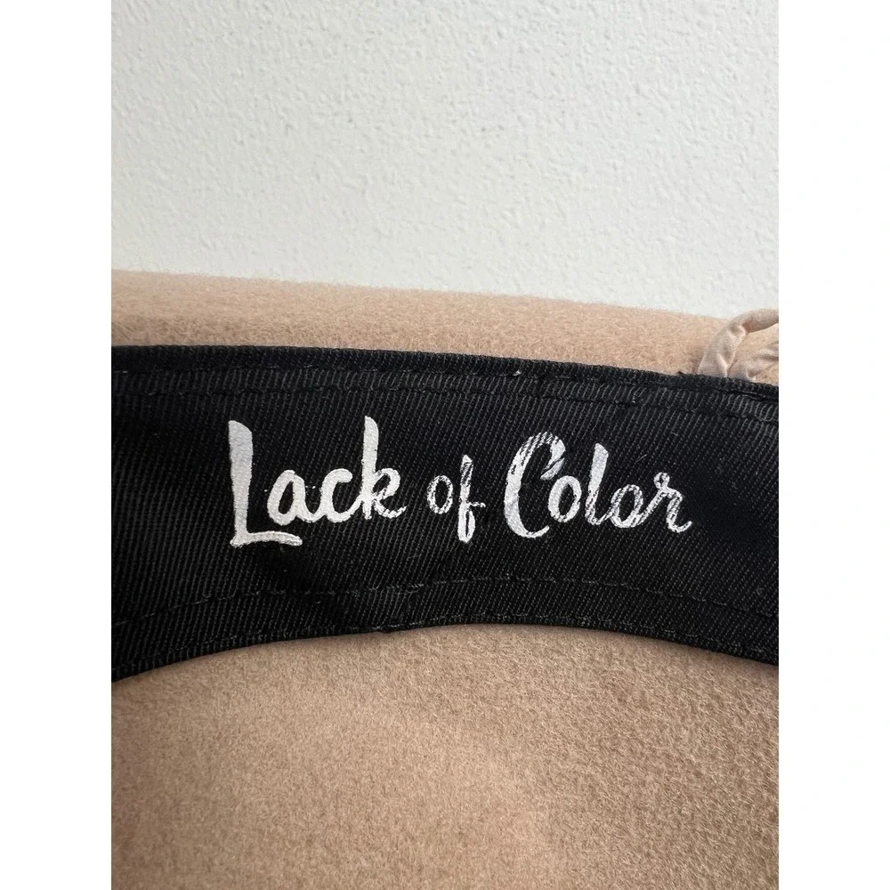 Lack of Color Kids Tan Australian Wool Fedora Hat One‎ Size Wide Brim Unisex