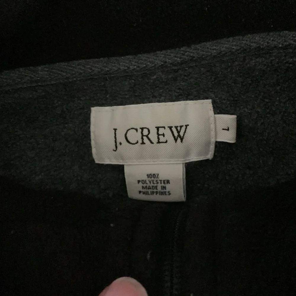 J Crew Mens 1/4 Zip Size Large Pullover Fleece