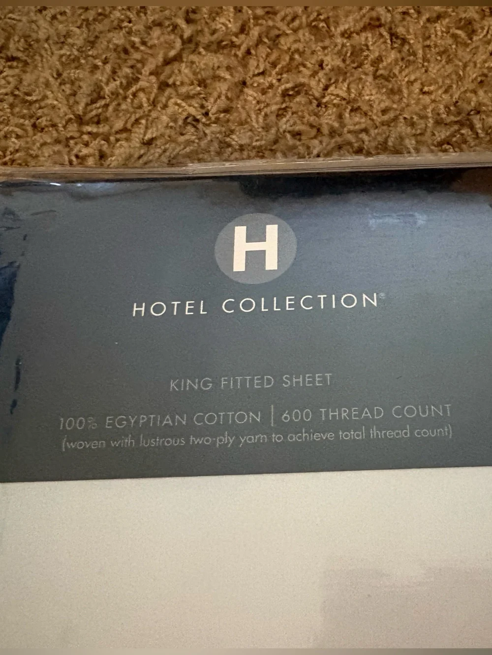 Hotel Collection 100% Egyptian Cotton fitted sheet 600TC Light Blue New