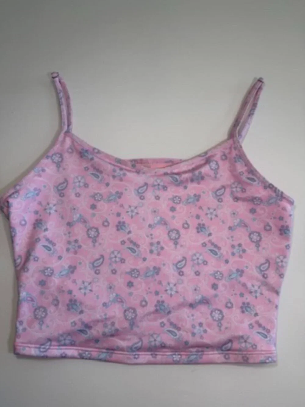 FRANKIES Bikinis x Victorias Secret PINK Paisley Cami Swim Top Large