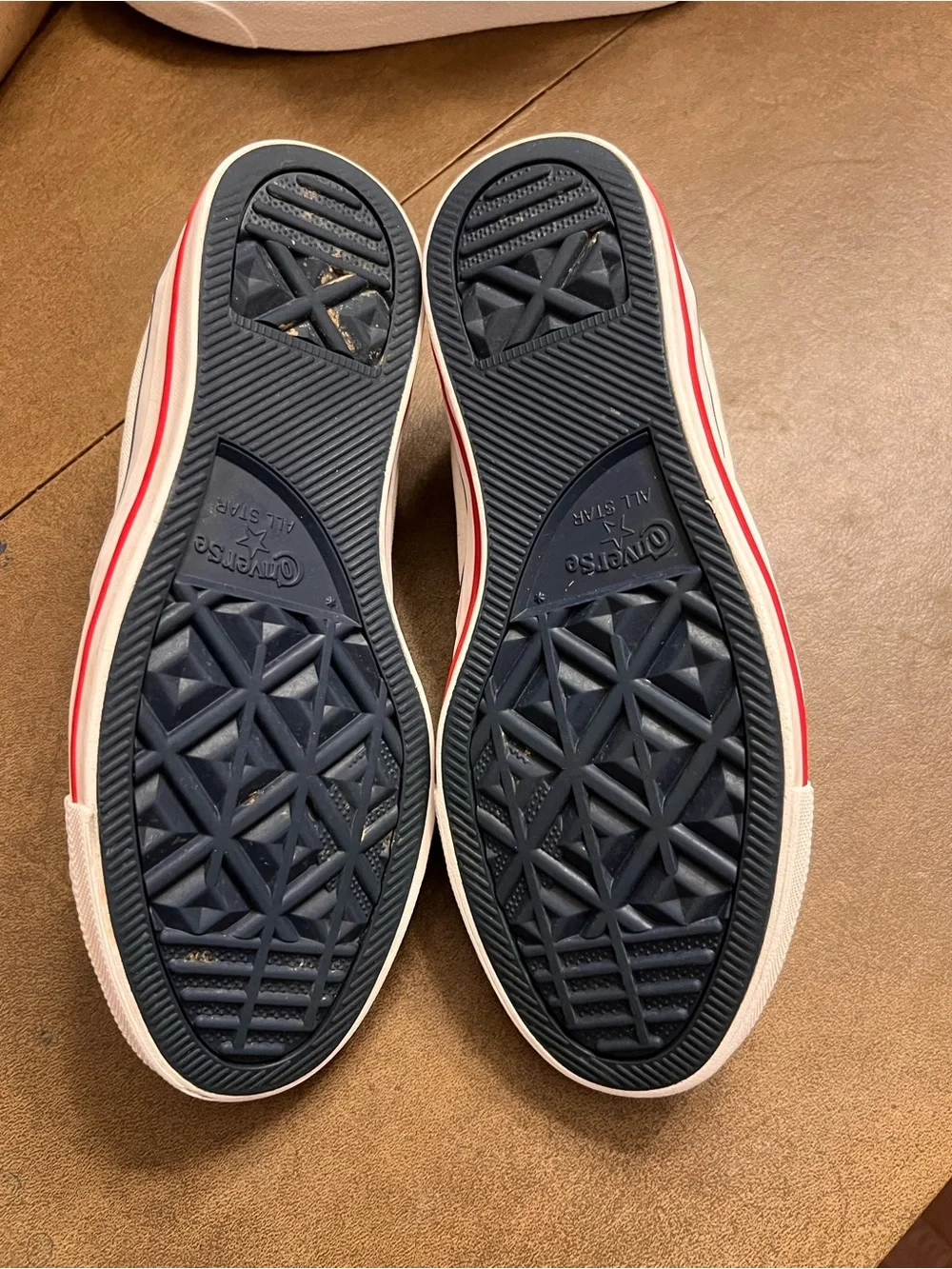 Converse rubber laces red