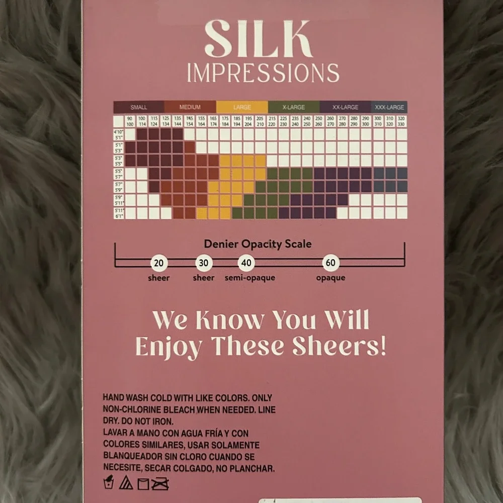 Silk Impressions High Support Sheer‎ Tights Womens Small Coffee Bean High Waist