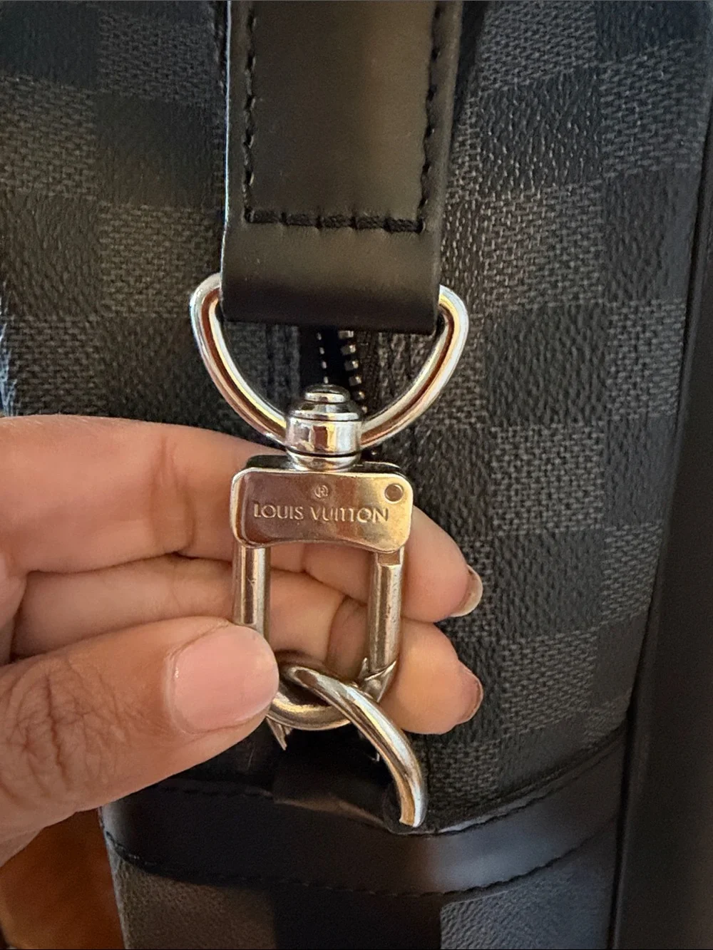 Louis Vuitton sleek monochrome checker