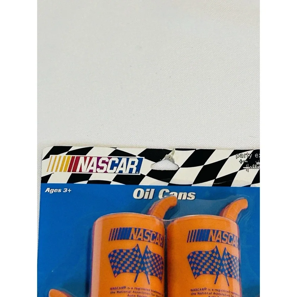 NASCAR Oil Can Party Favors Toys Novelty The Squirt 4 Pack Hallmark Orange