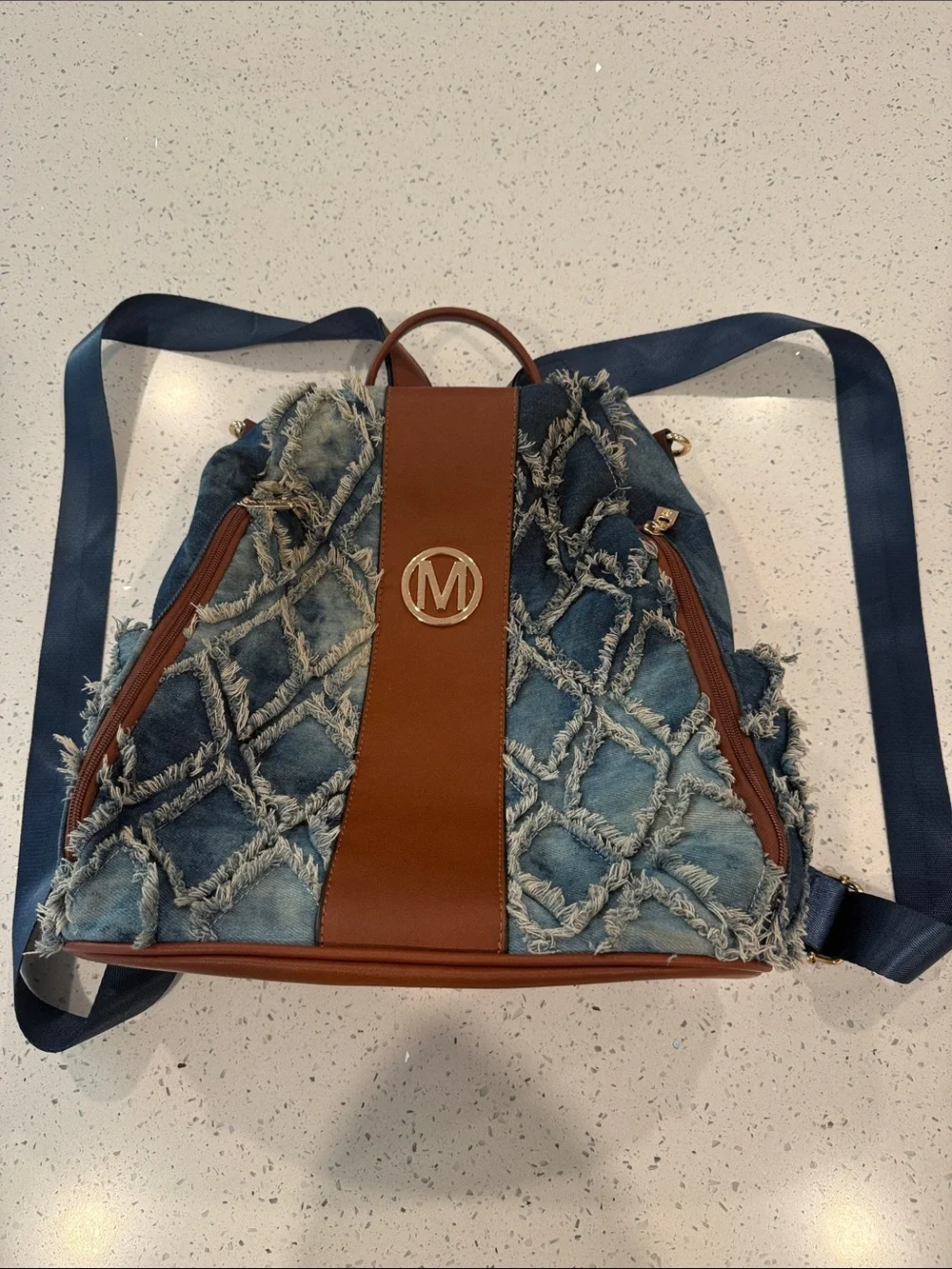 Marco by MKP collection denim backpack/shoulder bag
