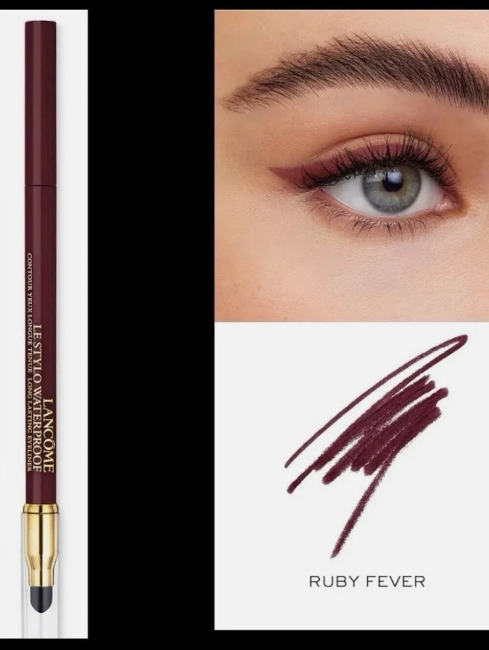 Lacome Le Stylo Waterproof Long-Lasting Eyeliner - Ruby Fever (10)