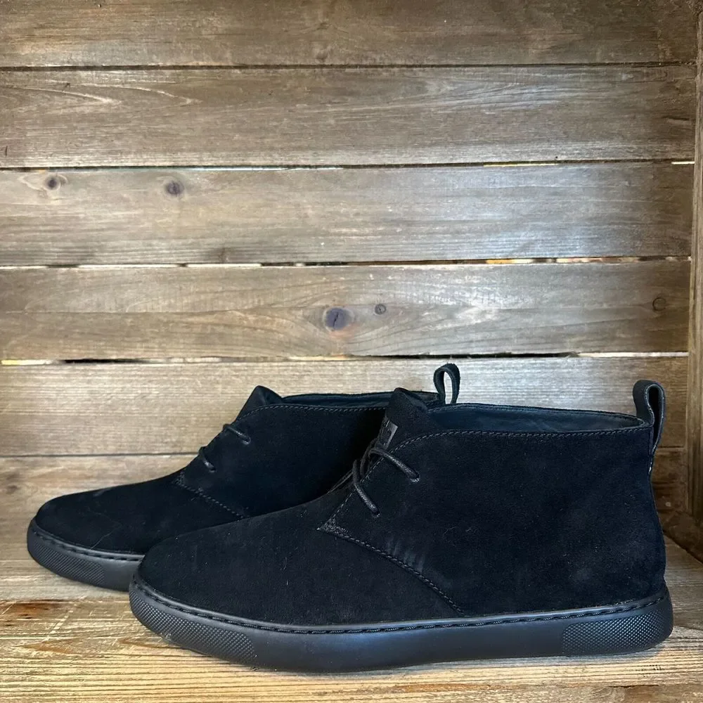 New NWOB Mens FitFlop Zackery Black Suede Comfort Ankle Chukka Boots Size 9 M‎