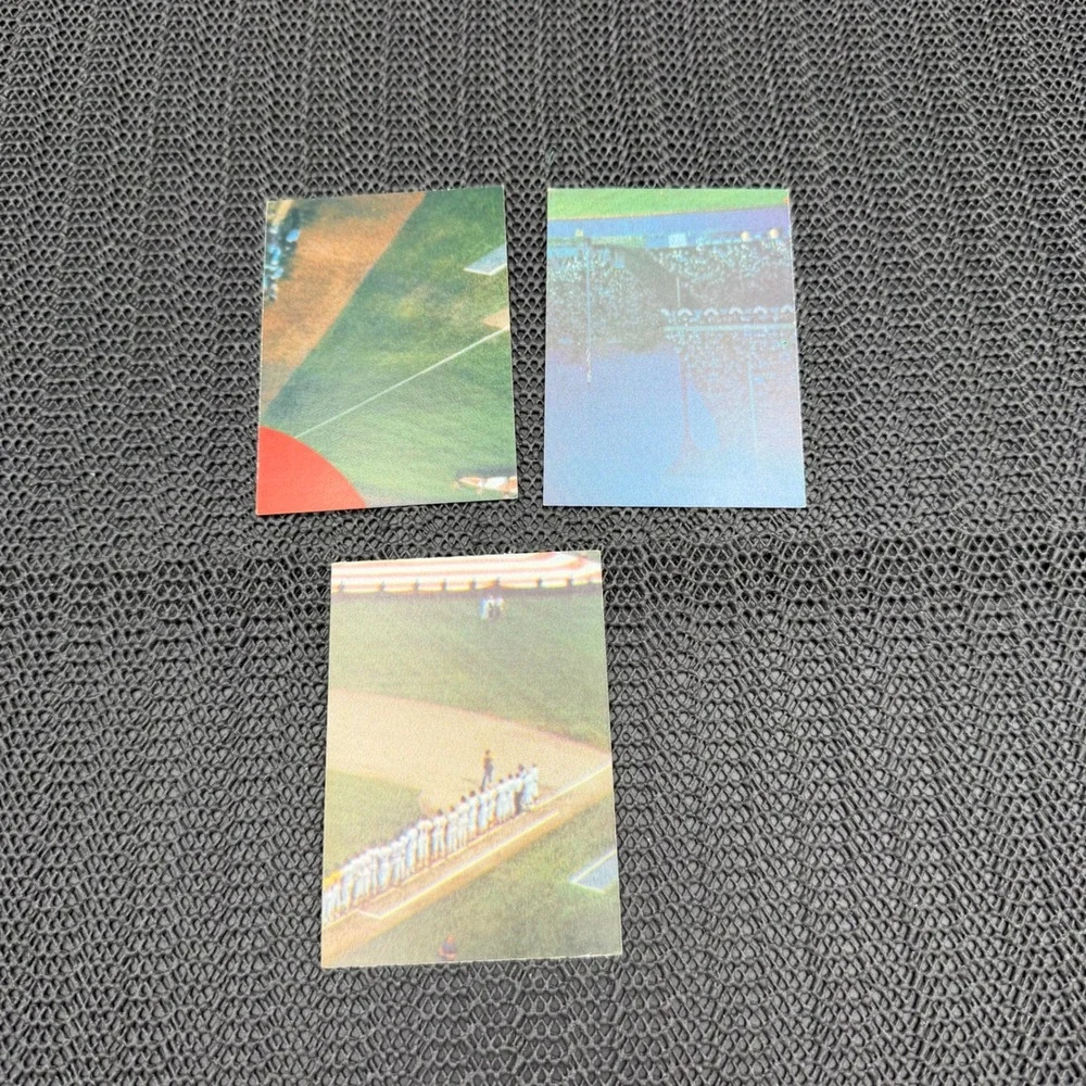 Vintage 80's Fleer Los Angeles Dodgers Sticker Card Lot 3pc