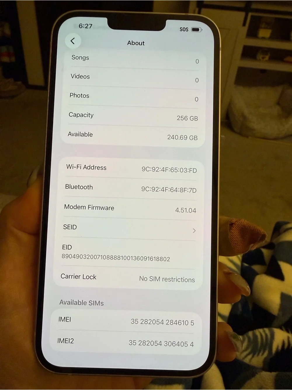 Apple iPhone 14 Plus in purple with Dual Rear Cameras