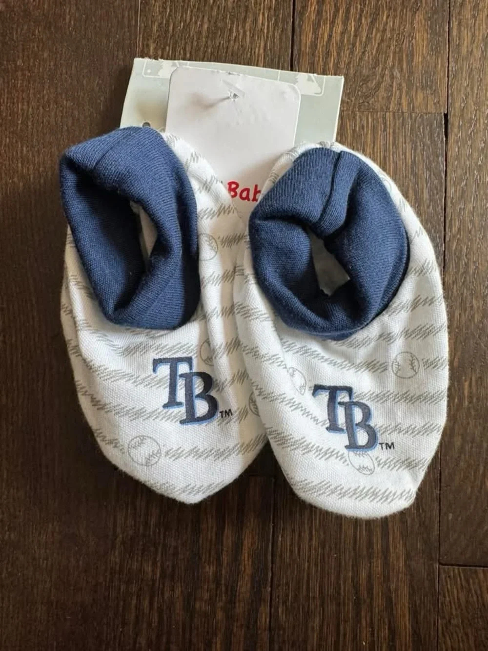 Tampa Bay Rays Baby Booties - Navy & White Baby Socks