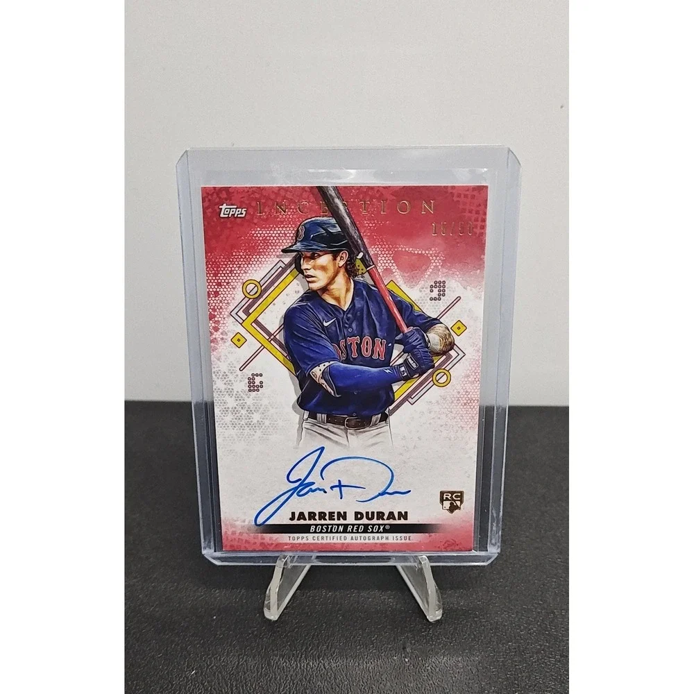 2022 Topps Inception Jarren Duran Rookie Auto Red Parallel /50 BRES-JDR Red Sox