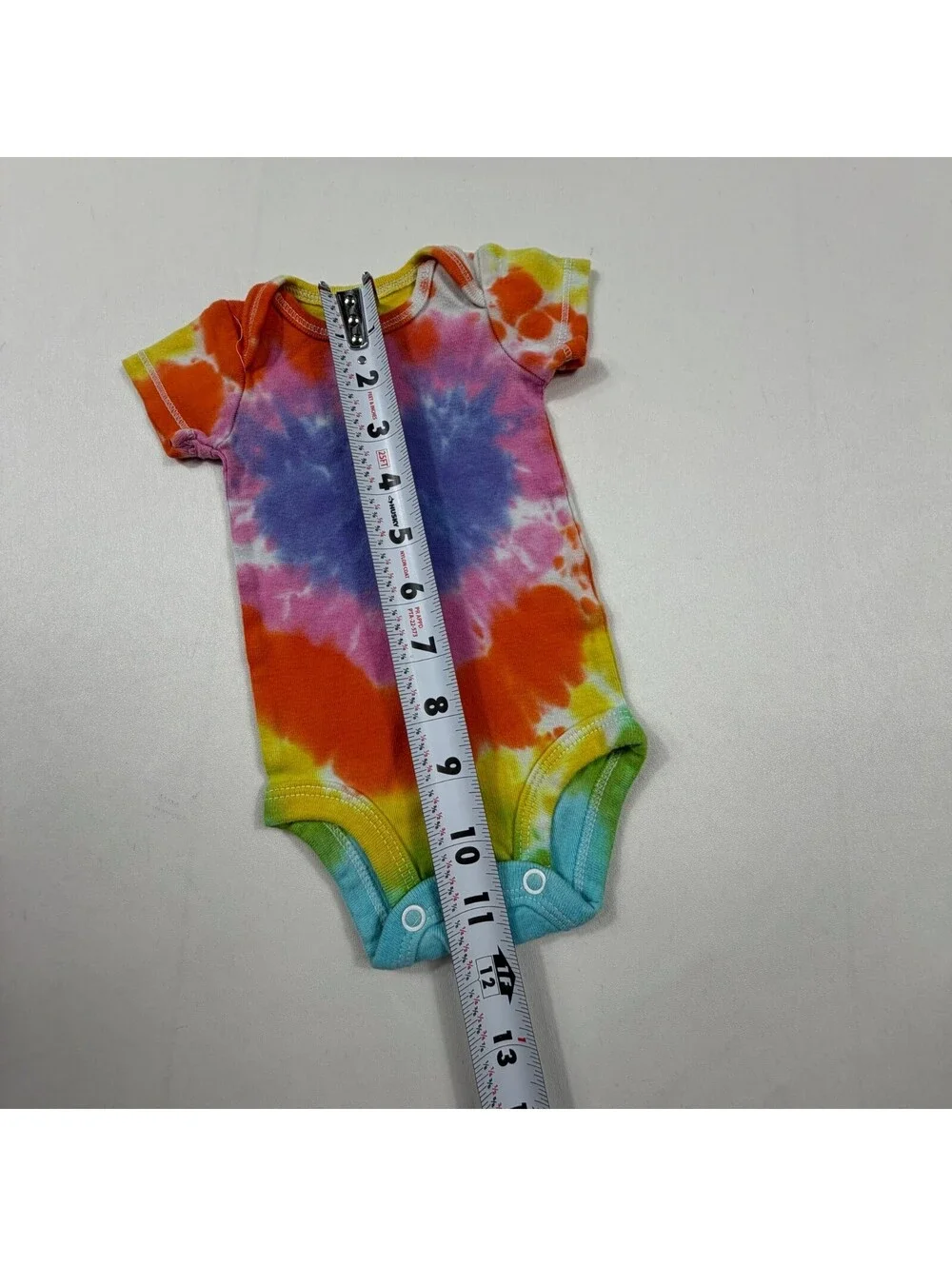 Carter's Newborn Tie-Dye Heart Short Sleeve Bodysuit