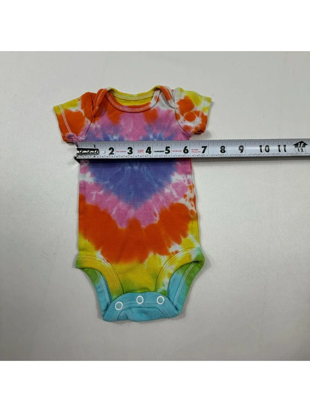 Carter's Newborn Tie-Dye Heart Short Sleeve Bodysuit