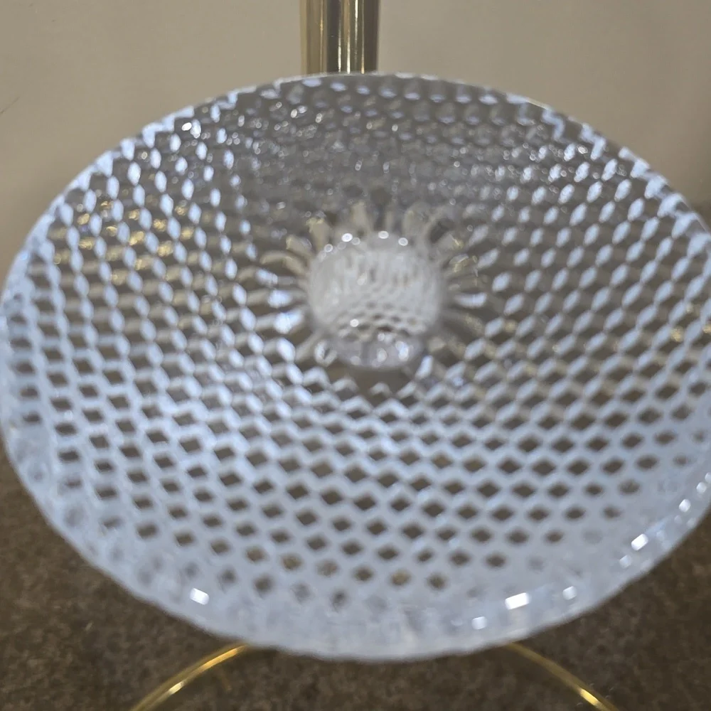 Vintage Torben Jørgensen Glass Taper Candle Holder Holmegaard Trigona