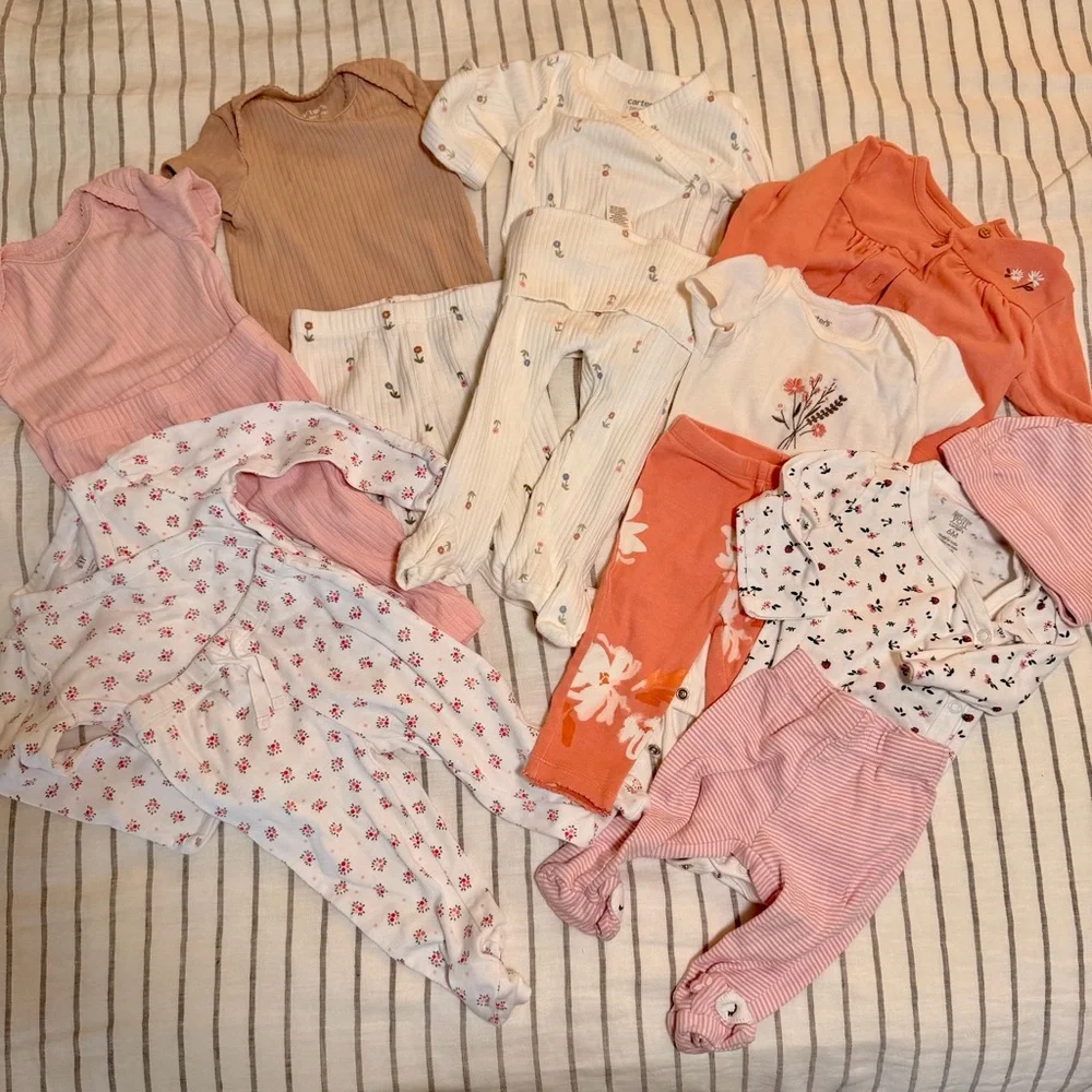 Adorable Baby‎ Clothing Sets in Pink and White Bundles