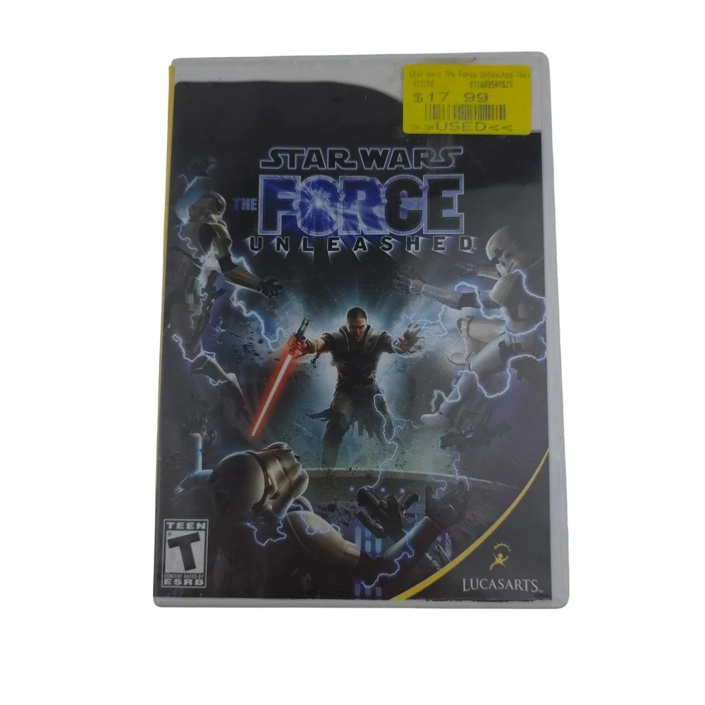 LucasArts‎ Star Wars The Force Unleashed Nintendo Wii Video Game Good CIB