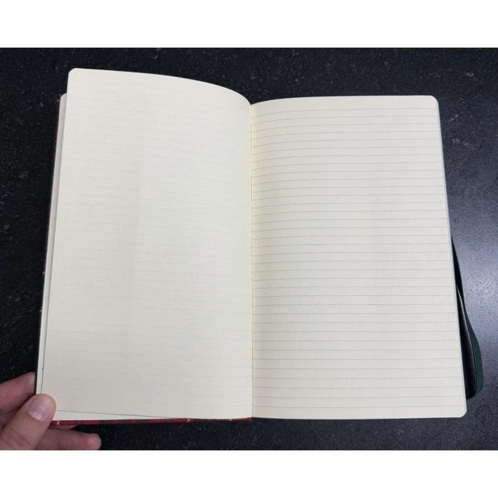 Waverley Scotland MacRae Modern Red Tartan Cloth Notebook Kinloch Anderson 8.5