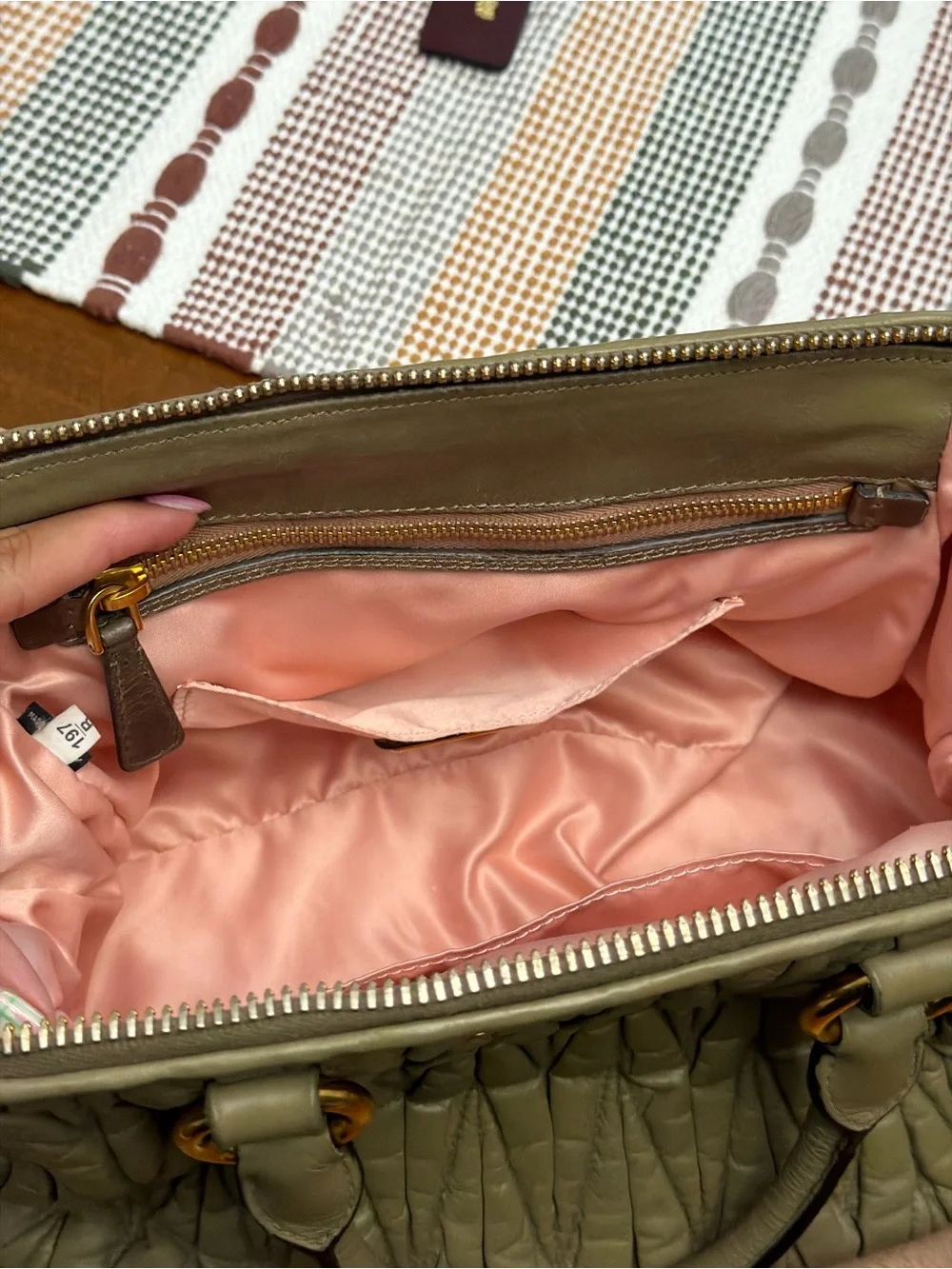 Miu Miu soft olive