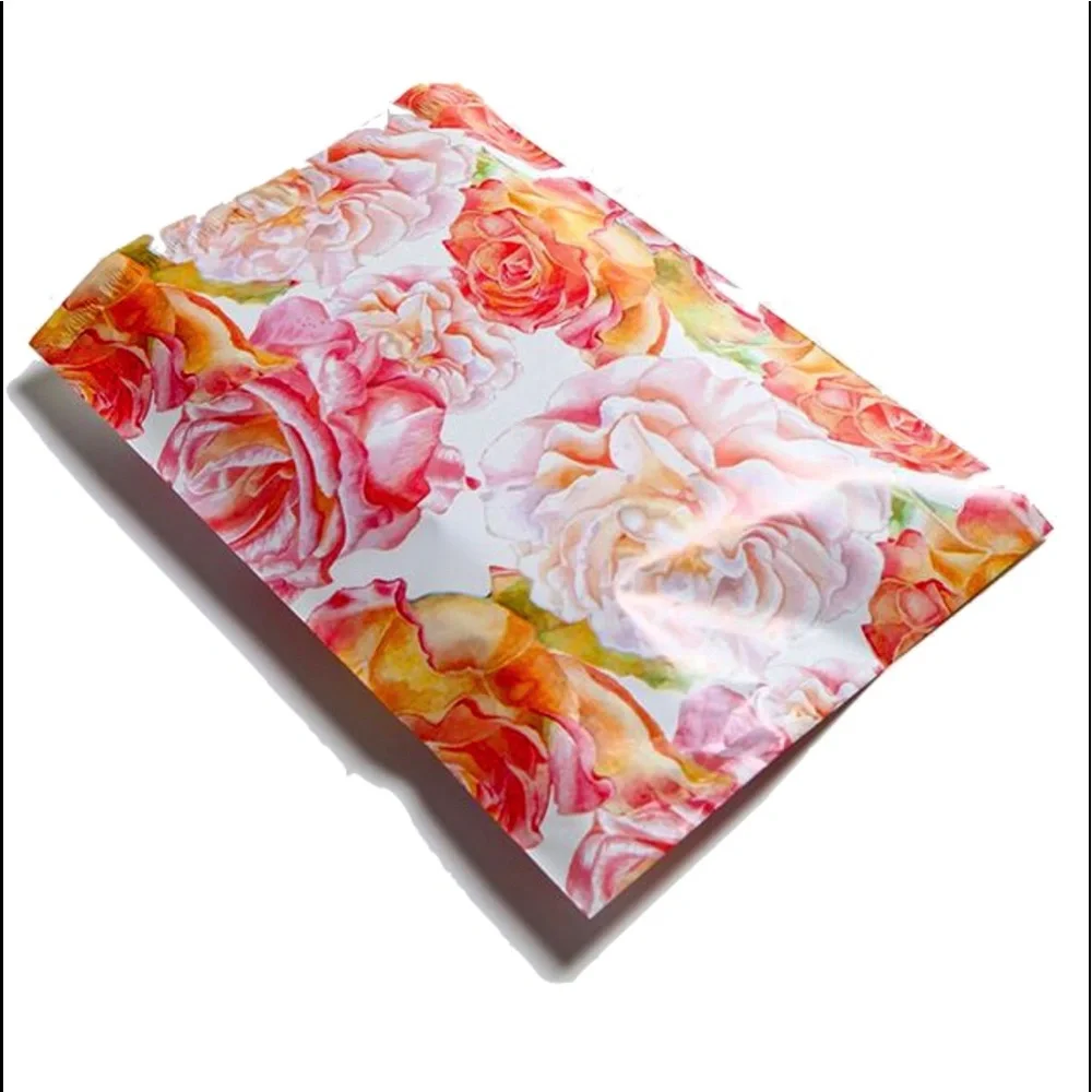 4/$20 -20 watercolor blossom poly mailers 10”x13”