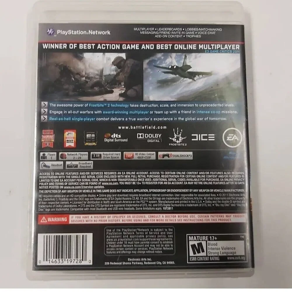 Lot of PS3 Games Batman Arkham City, Battlefield 3 & 4 - PlayStation 3