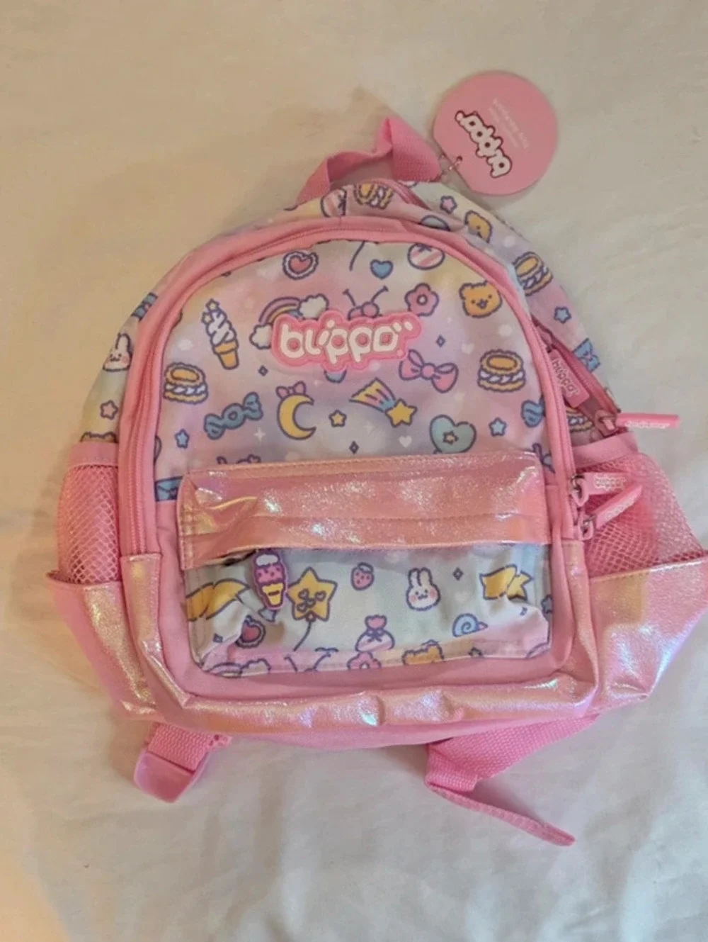 Blippo Kawaii Pink Mini Backpack Harajuku Y2K Decora Pastel Cute Bag