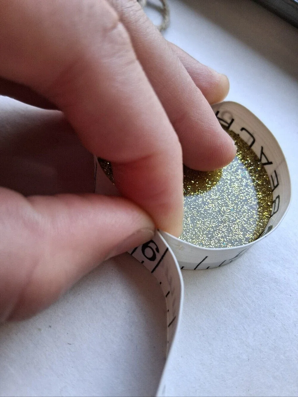 Hand Crafted shimmering round