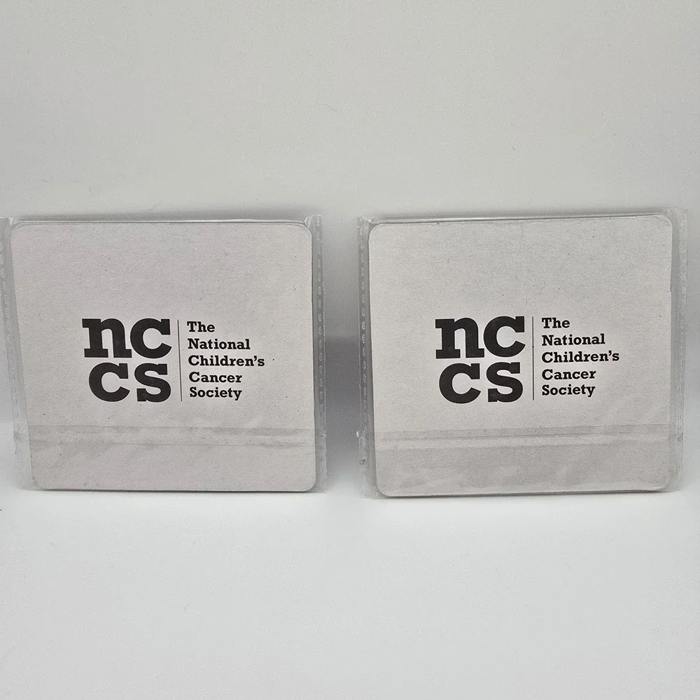 Happy Holidays Winter Scene Coasters Set of 2 Cardinal Sledding Cork Backed NCCS