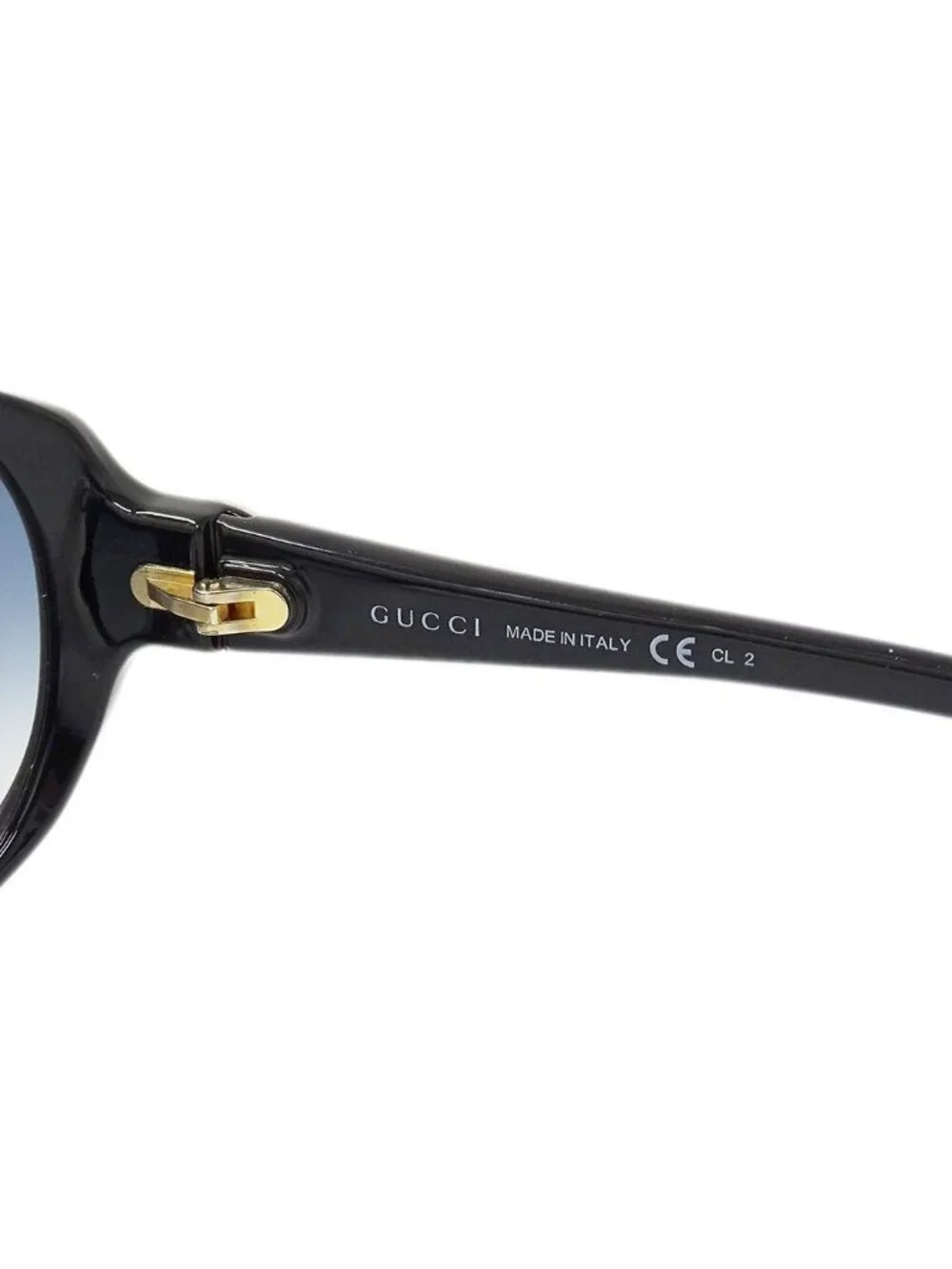 Gucci Sunglasses Interlocking G Black Blue S Gradient Eyewear