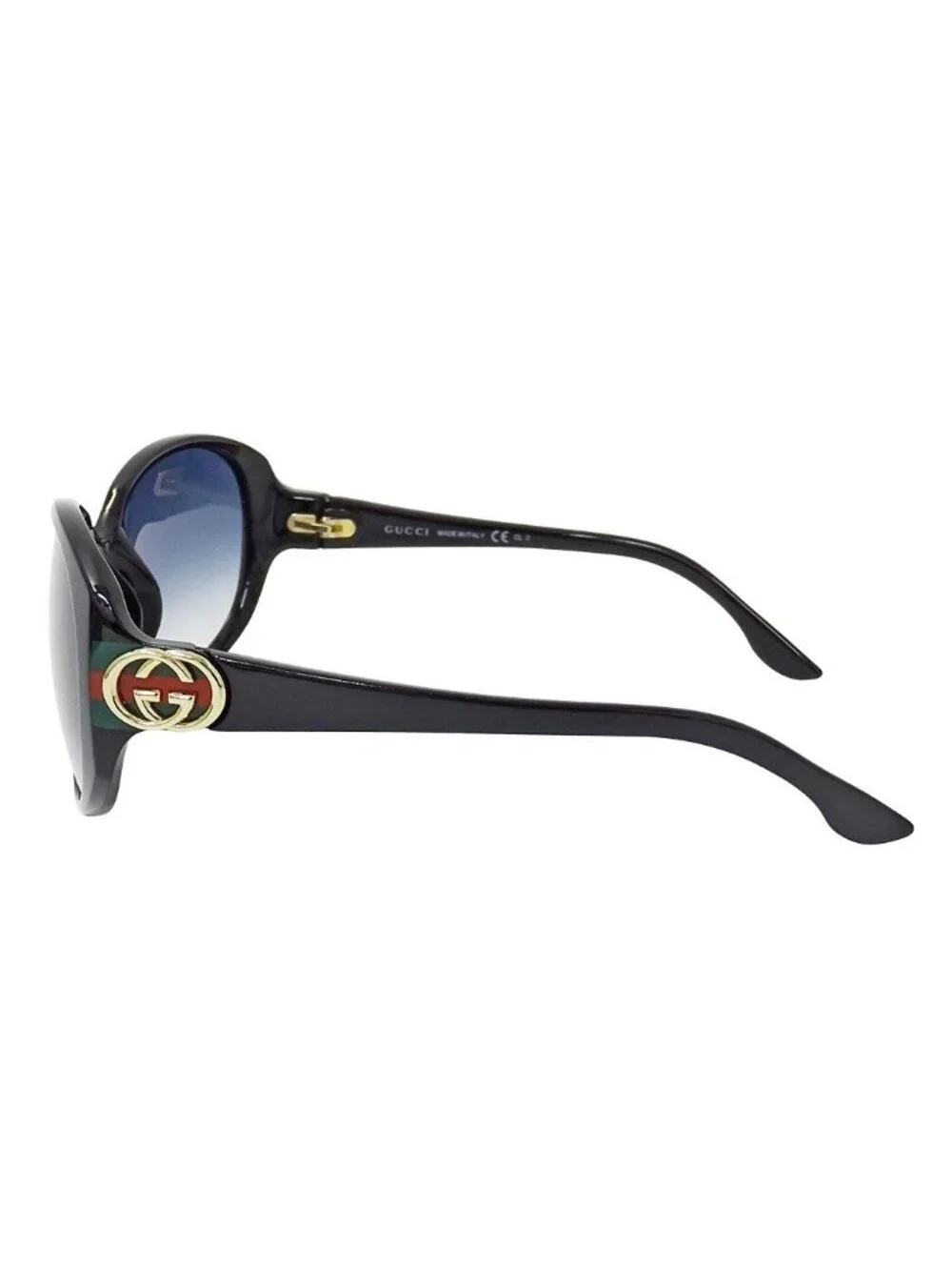 Gucci Sunglasses Interlocking G Black Blue S Gradient Eyewear