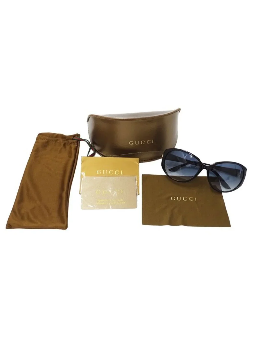 Gucci Sunglasses Interlocking G Black Blue S Gradient Eyewear