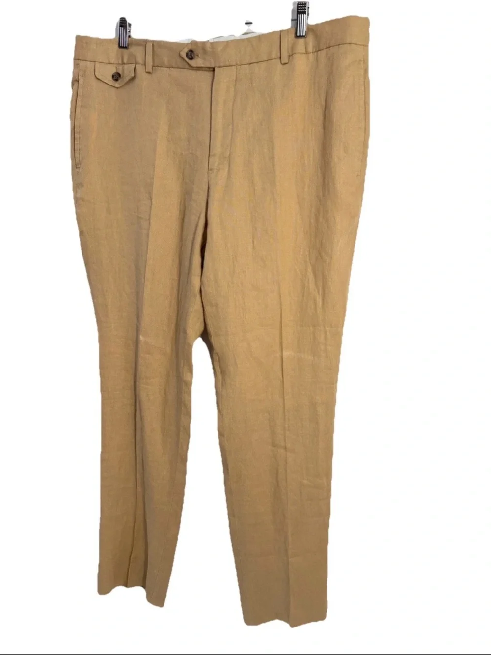 NWT Brooks Brothers Linen trousers,‎ ivory/light khaki Tan Mens W38/L32