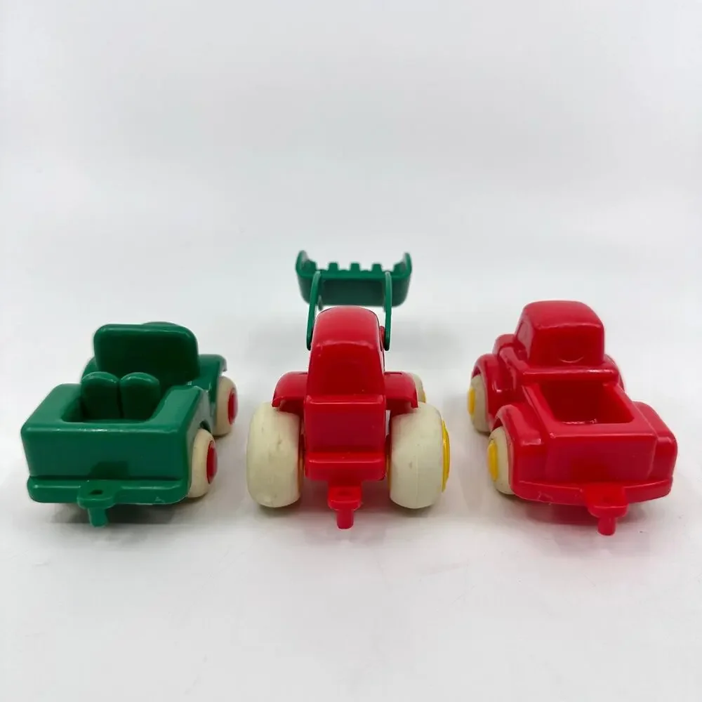 Viking Toys Car Lot 5 VTG Plastic Vehicles Truck Tractor Loader Mover Sweden Toy