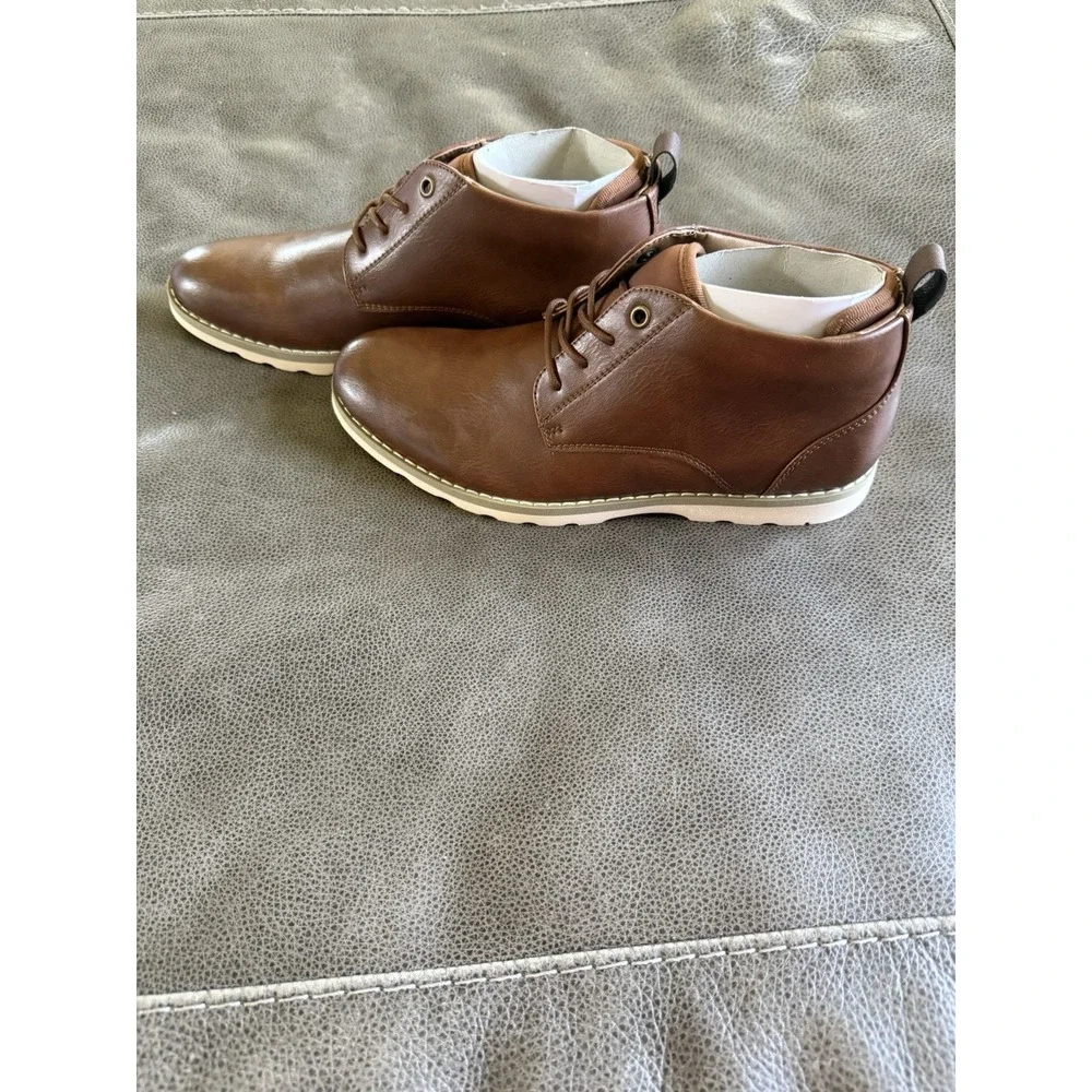 Madden NYC Hoffman Chukka Boot Lace Up Cognac‎ Mens Shoes Size 8 - New in Box