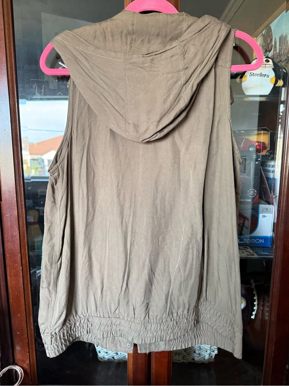 Michael Kors sleeveless hooded