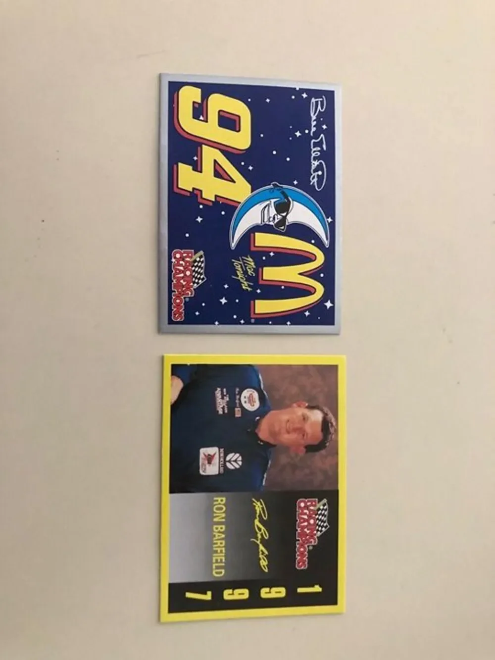 Nascar barfield mcdonalds promo