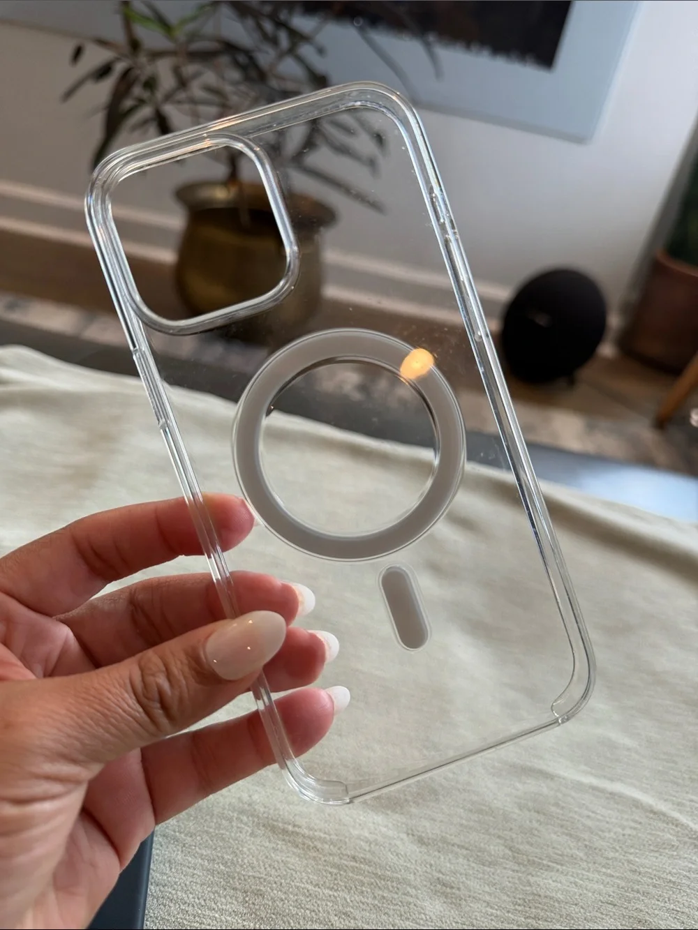 Apple Silicone Case and Clear MagSafe-Compatible Case - Black and Clear