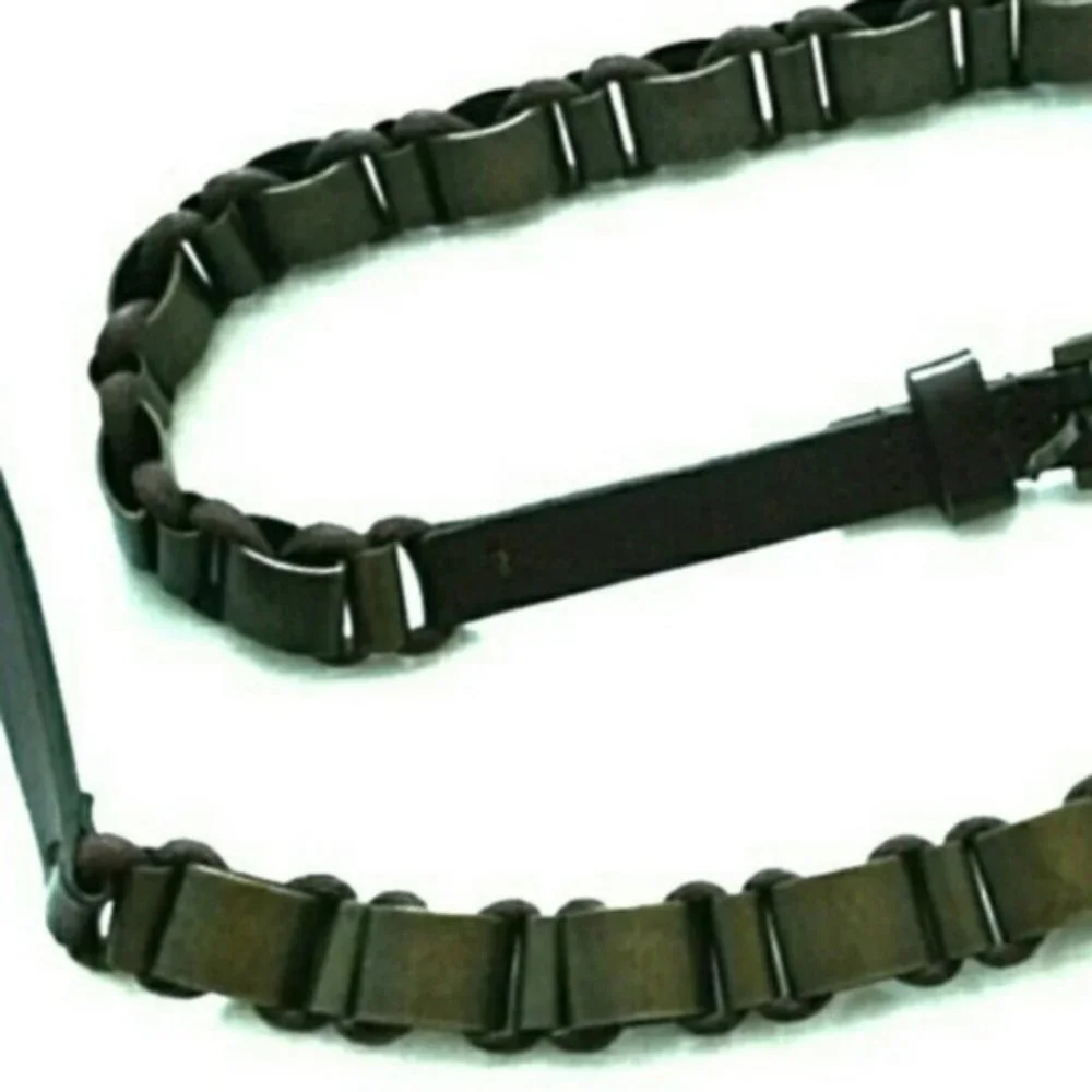 Ibel VINTAGE Rope Leather Antique Brass Belt